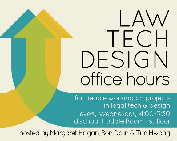 Law Tech Design office hour poster 500