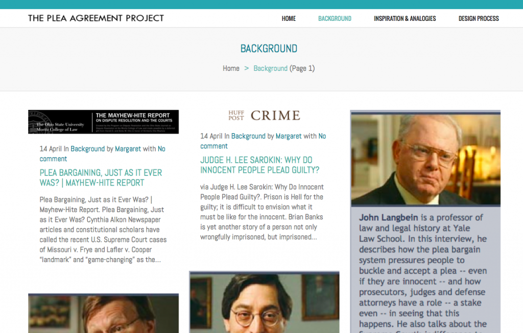 Plea Agreement Project - Program for Legal Tech and Design - class page