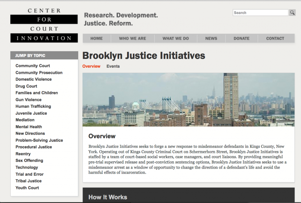 Court Messaging Project - Brooklyn Justice Initiative
