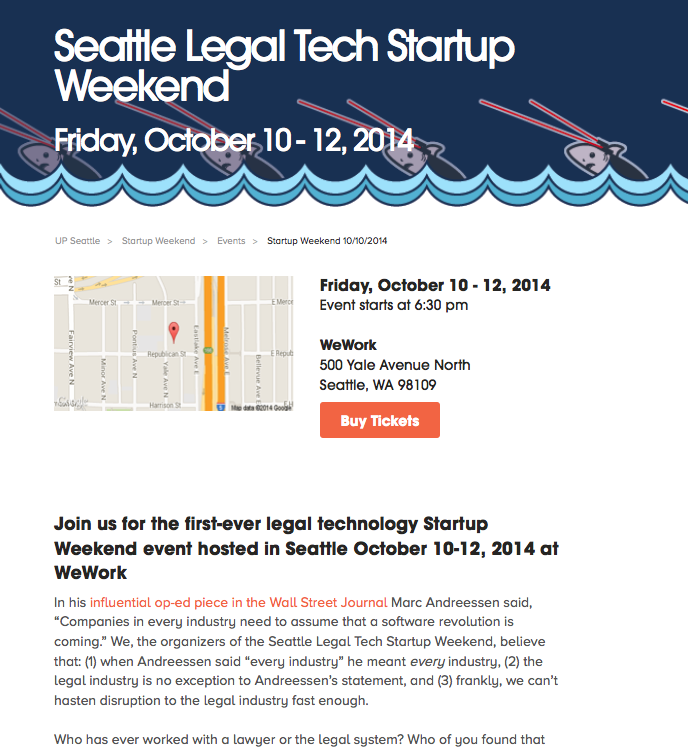 Seattle Legal Tech Startup Weekend
