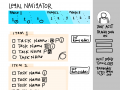 Navigator sketch to guide through the process - timeline & checklist