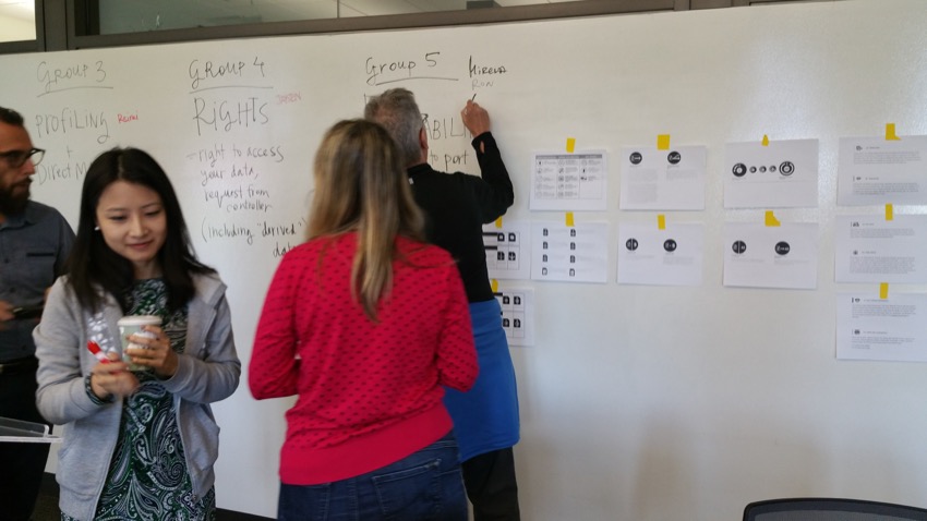 Visual Design Workshop - EU GDPR - photos of workshop - 20170714_114102