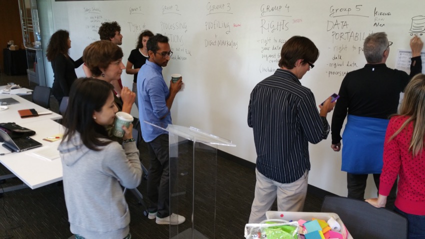 Visual Design Workshop - EU GDPR - photos of workshop - 20170714_114152